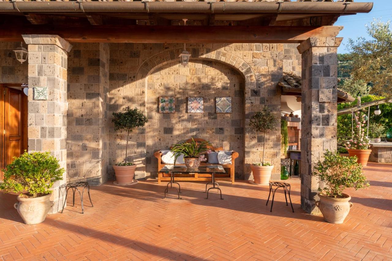 Villa Carolina Sorrento Private Heated Pool And Sea View Экстерьер фото