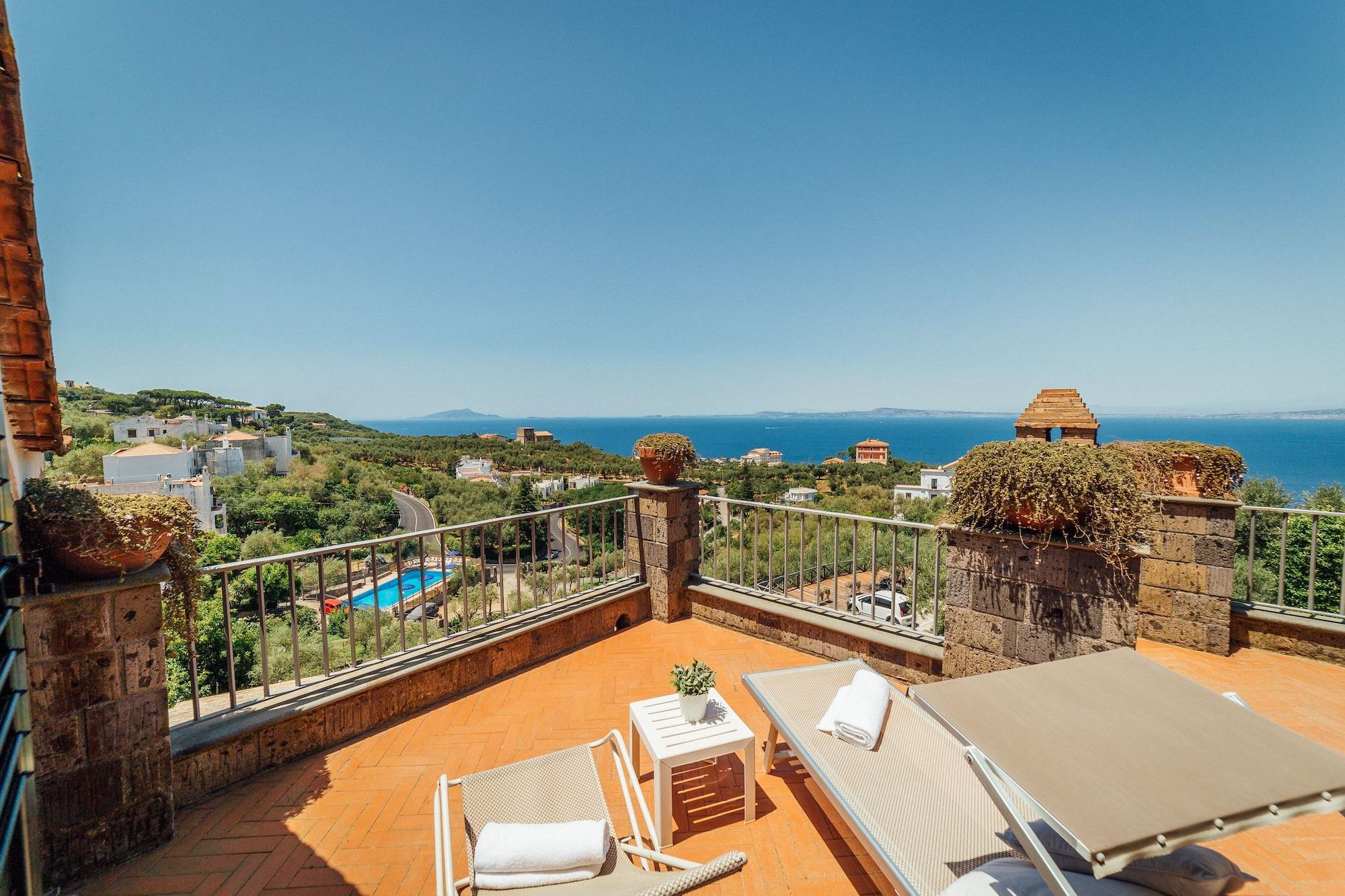 Villa Carolina Sorrento Private Heated Pool And Sea View Экстерьер фото